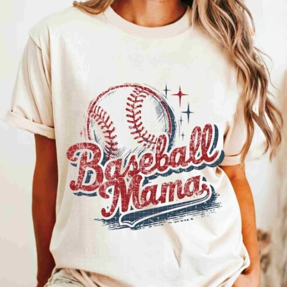 Baseball Mama Tee, Baseball Mom Tee, Baseball Season T-shirt